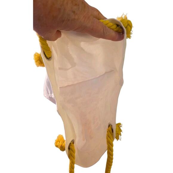 Unbranded Tote Bag Canvas Red Yellow Key West Aloe - Picture 7 of 7